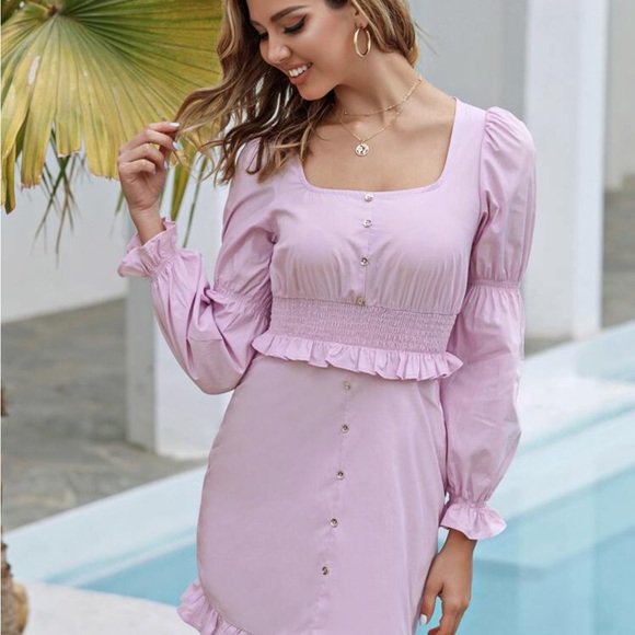 Leopard Print Ruffle Sleeve Dress - Picture 5 of 16